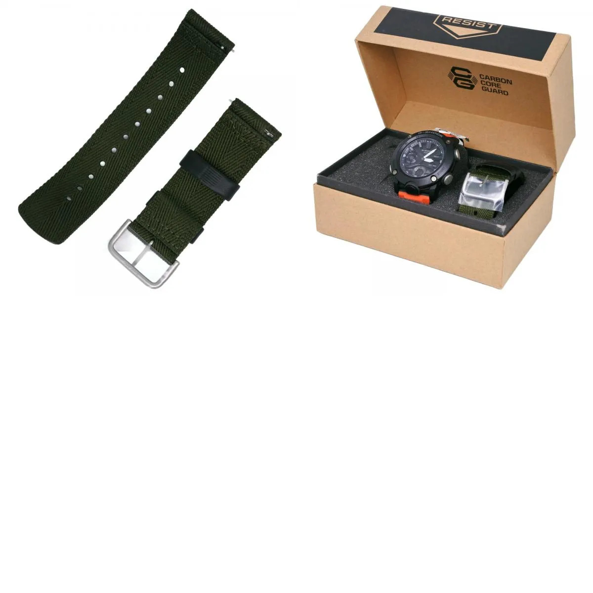 【CASIO】Casio G-SHOCK Carbon Core Guard GA-2000-4JR Carbon x Resin Black x Or