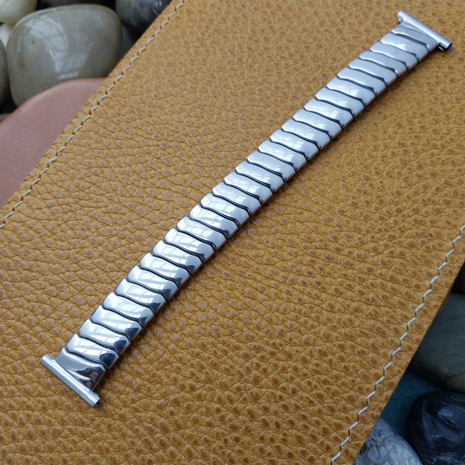 Glen Stainless Steel Classic Stretch Short 13mm 16mm 19mm 50s Vintage Watch Band