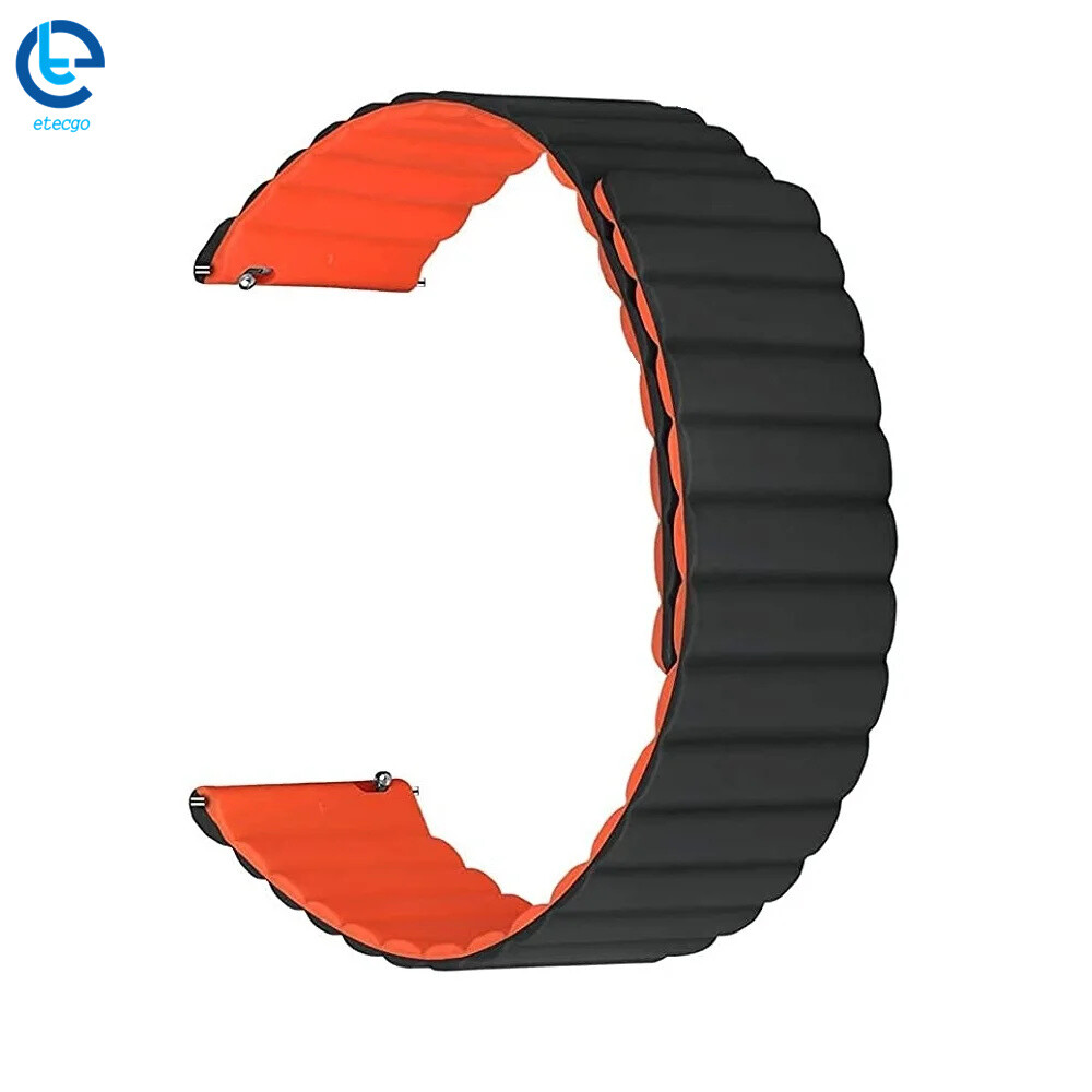 Smart Watch Band 20/22mm Universal Silicone Magnetic Closure Sport Magnetic Loop