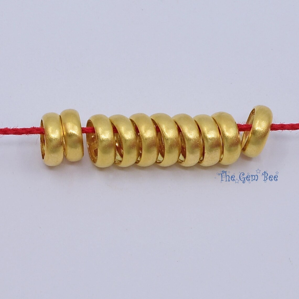 5.2mm or 4.2mm 14k Yellow Gold Loop Spacer Ring Bead Large 3.5mm or 3mm hole