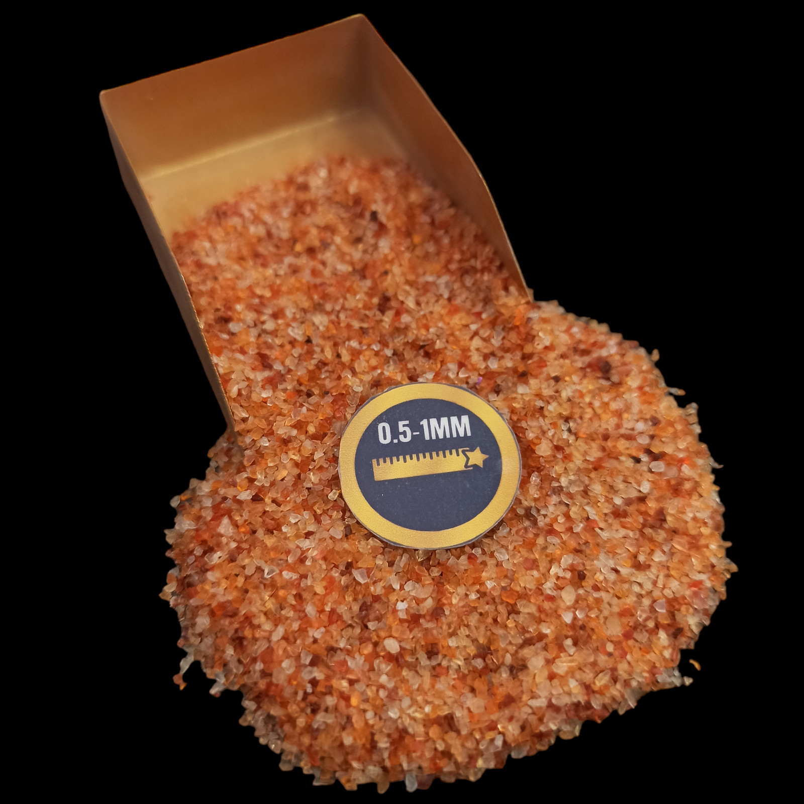Carnelian gemstone crushed Coarse 0.5-1mm Gemstone For Jewelry Making
