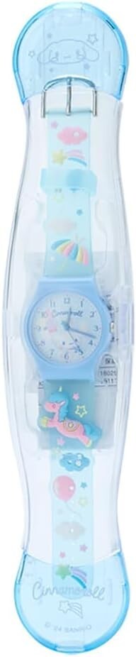Sanrio character watch, chronograph, multi-color quartz, cinnamon roll, 180378