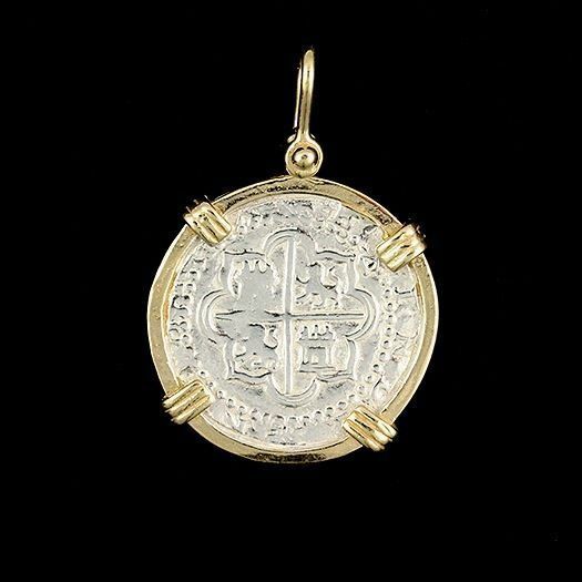 Atocha Sunken Treasure Jewelry – Medium Pieces of 8 Silver Coin Pendant