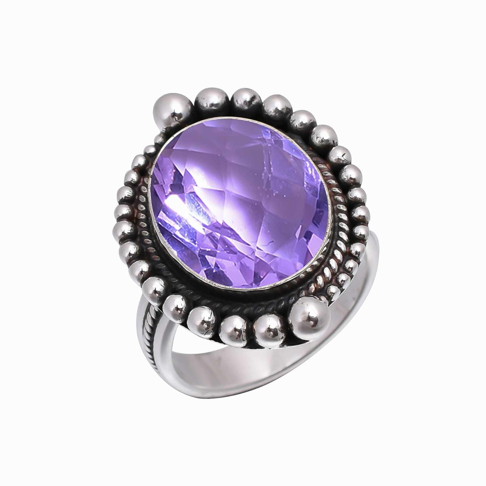 Colour Changing Alexandrite 925 Sterling Silver Ring Handmad Jewelry Gift