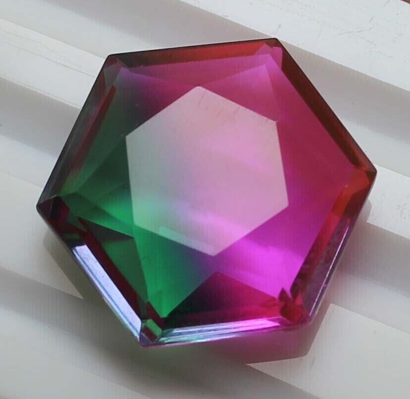 AAA+ Large Tourmaline 77.00 Ct Faceted Hexagon Cut Loose Gemstone Gift for Women