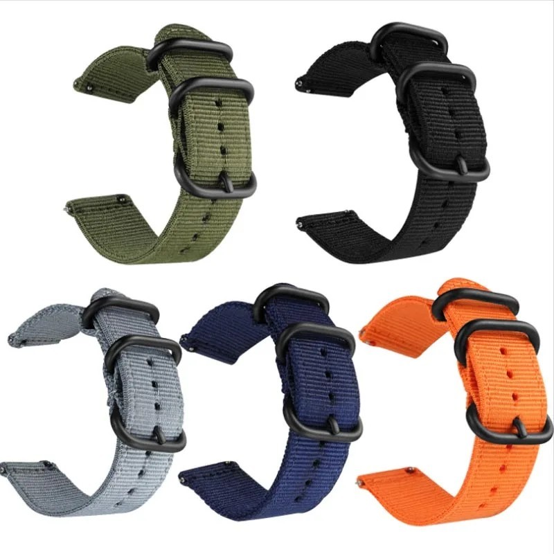 “18mm 20mm 22mm 24″mm Ballistic Durable Military Nylon Wrist Watch Band Strap