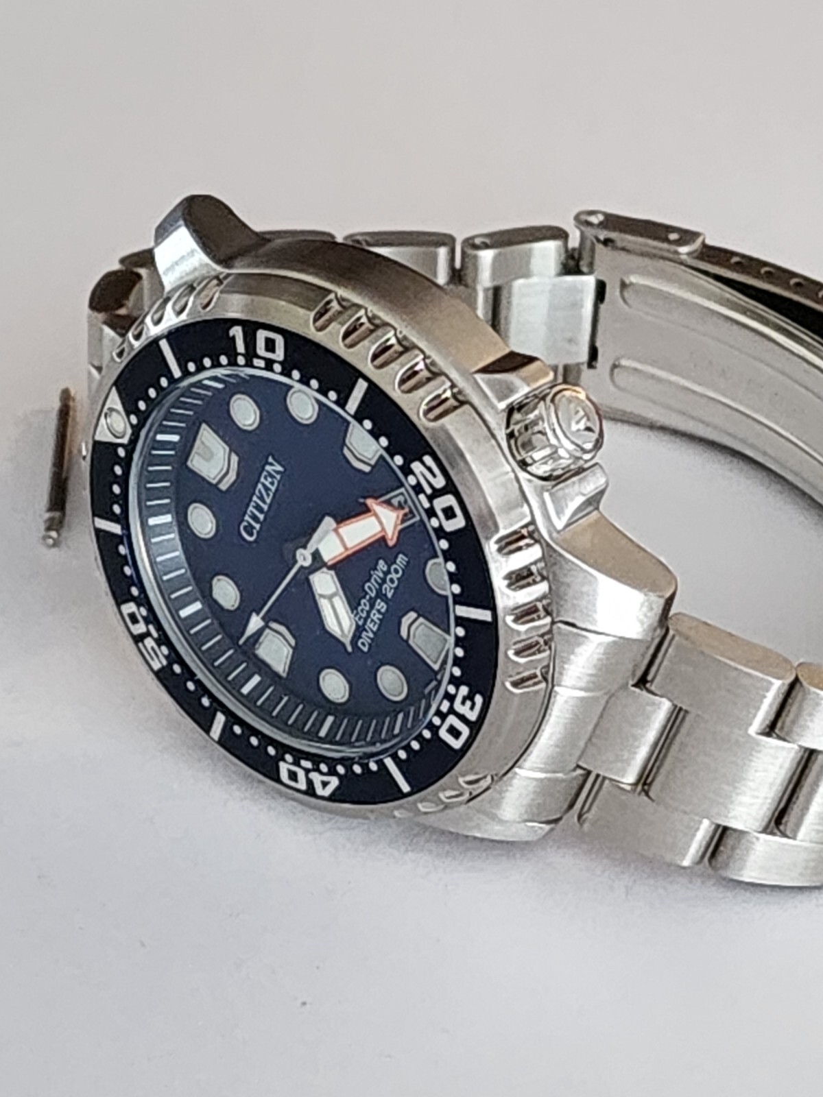 20mm SOLID STAINLESS STEEL BRACELET WITH SCREW LINKS FIT Citizen BN-0150 BN-0151