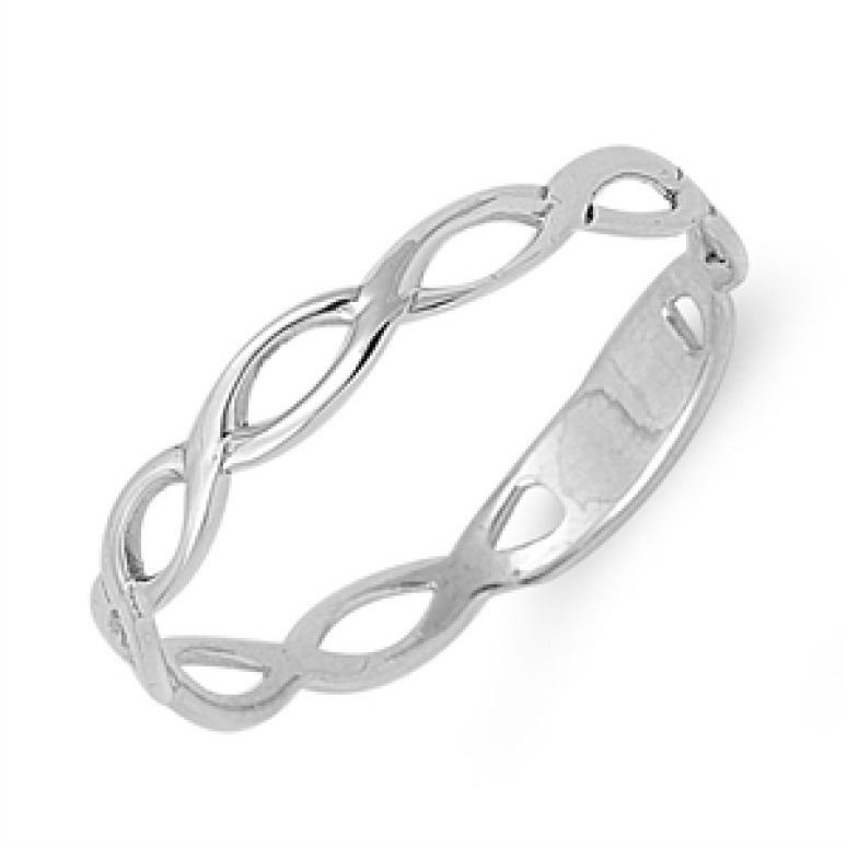 USA Seller Tiny Infinity Ring Sterling Silver 925 Best Price Jewelry Selectable
