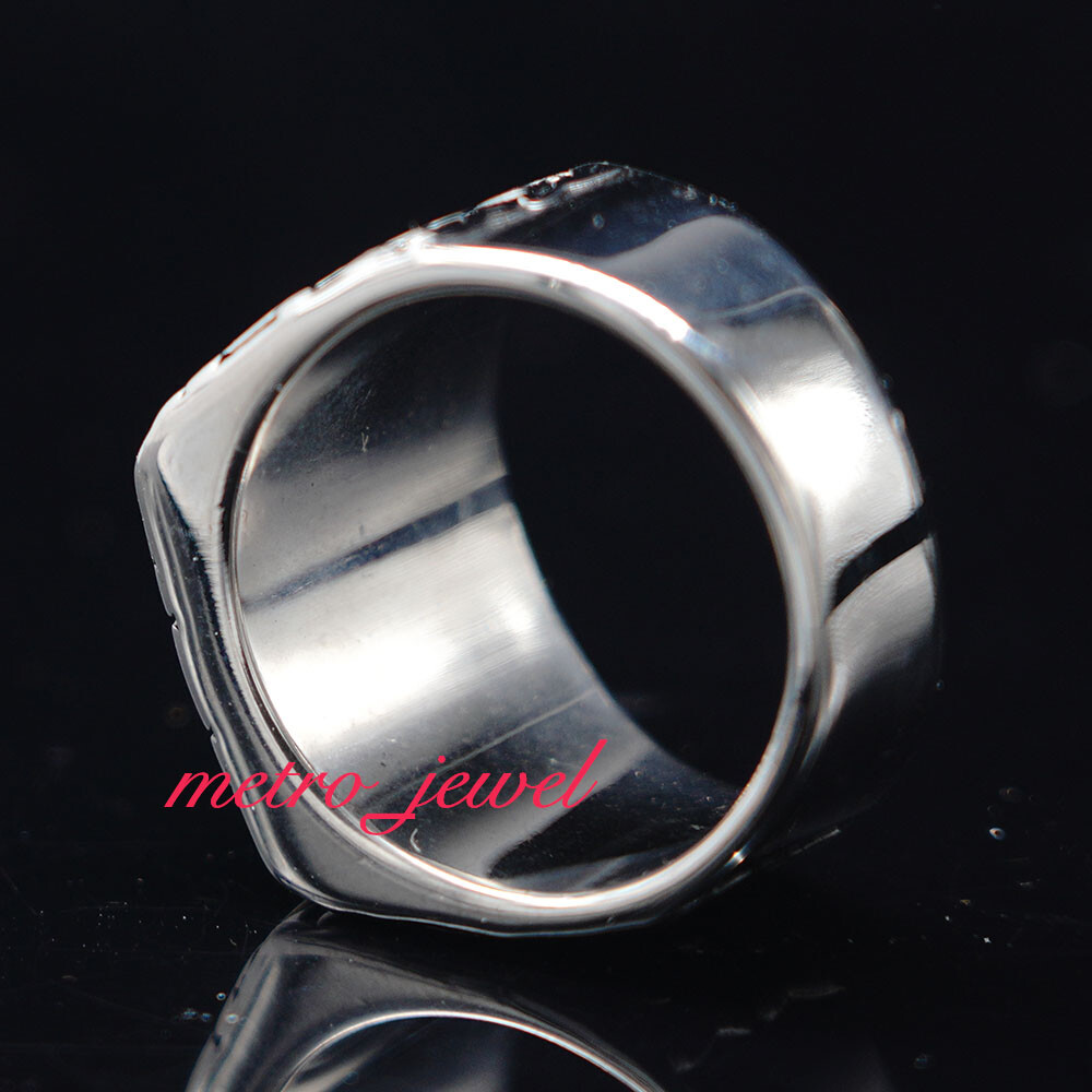 Mens Boys Biker Casino Lucky Spade Poker Ring For Men Stainless Steel Size 7-15