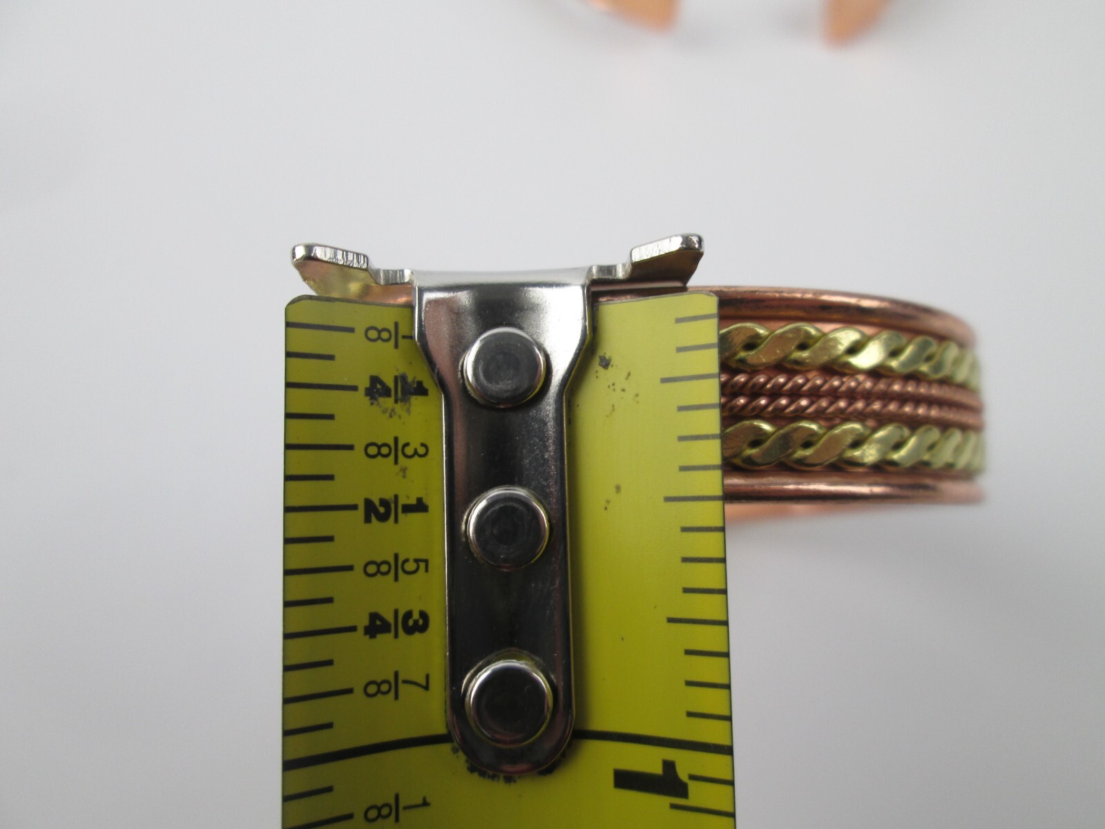 2 Solid Copper 2 Tone Cuffed Bracelet Pure Copper Arthritis Pain Therapy Cuff