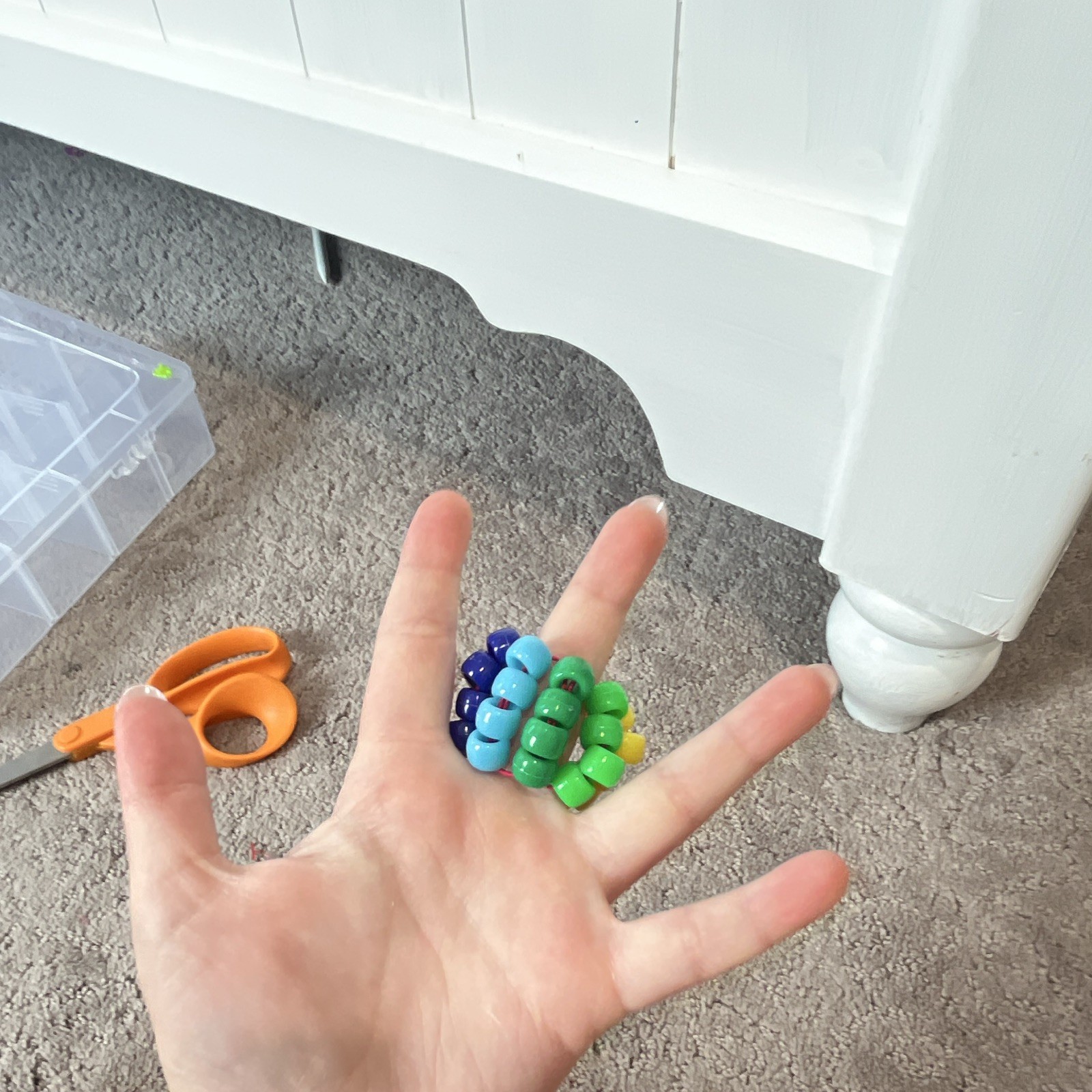 Multicolor Plastic pride ladder cuff ring