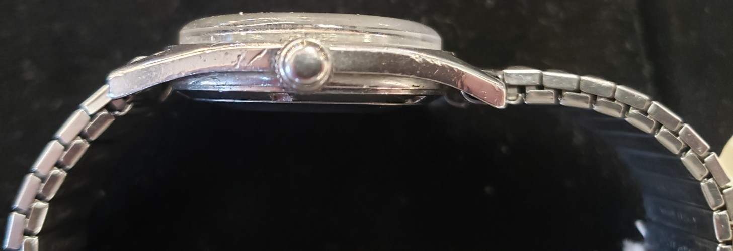 Gents White Wittnauer C11ka Automatic Date Cleand OILED Serviced. New Stem.