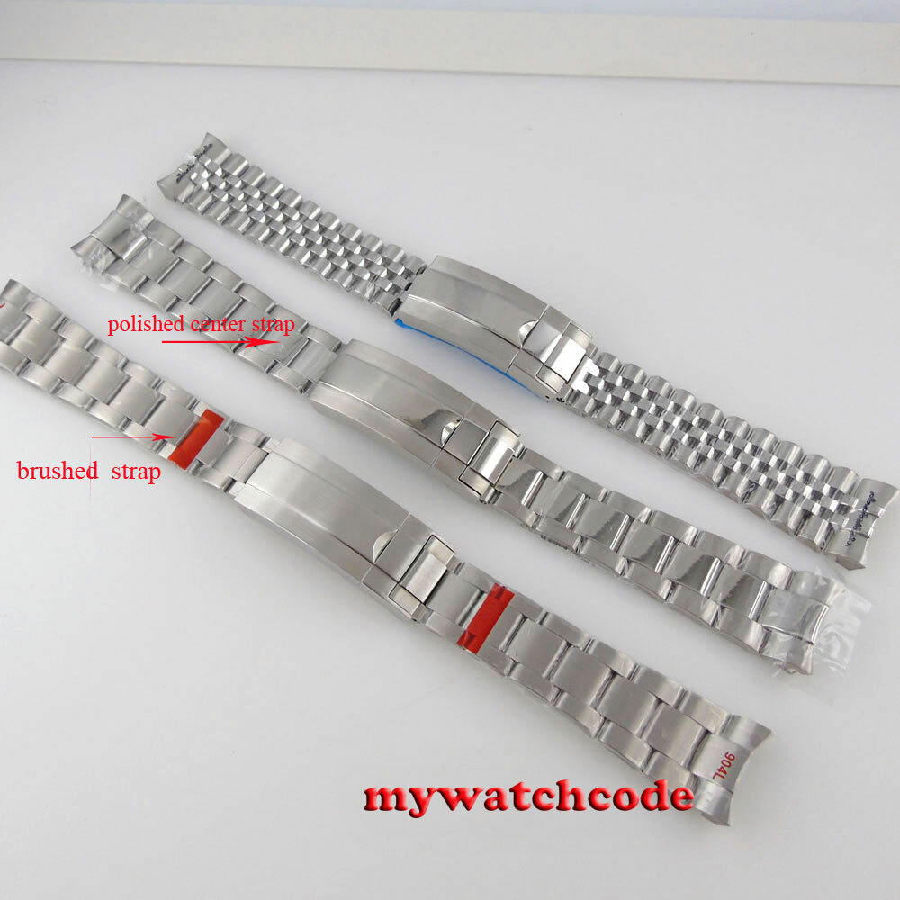 20mm 316L Stainless Steel Solid Jubilee Bracelet Fit 40mm Sub Oyster Mens Watch