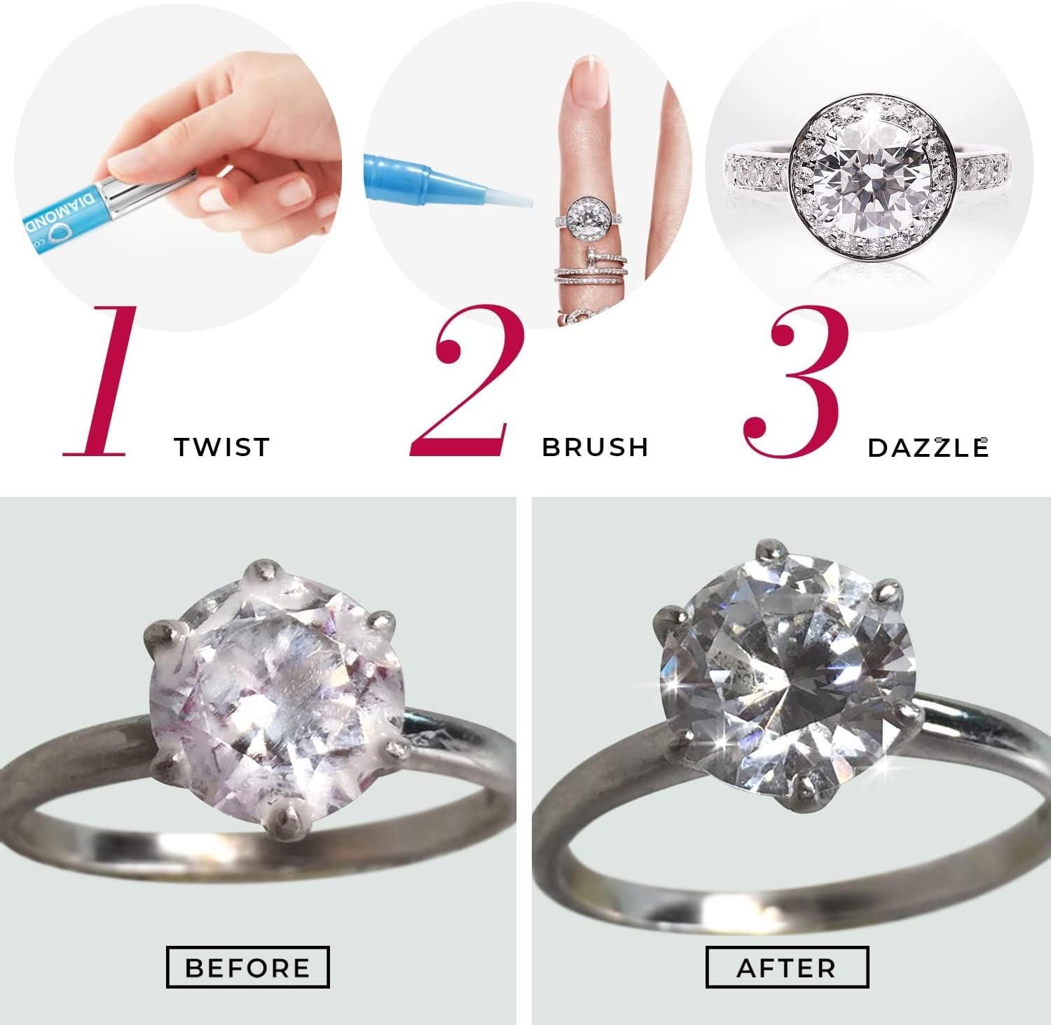 Non-Toxic Diamond Dazzle Stik | Perfect for Diamonds, Gold & Platinum Jewelry