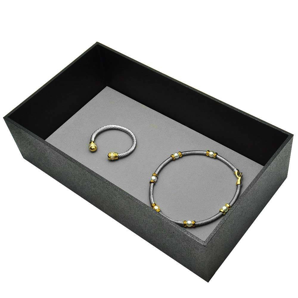 Jewelry Display Tray Assorted Size – Leatherette Jewelry Tray 14-3/4″ x 8-1/4″