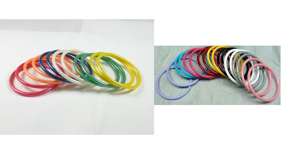 Wholesale Lot 36 Acrylic Made in USA New Old Stock Vintage 80s Bangle Bracelets