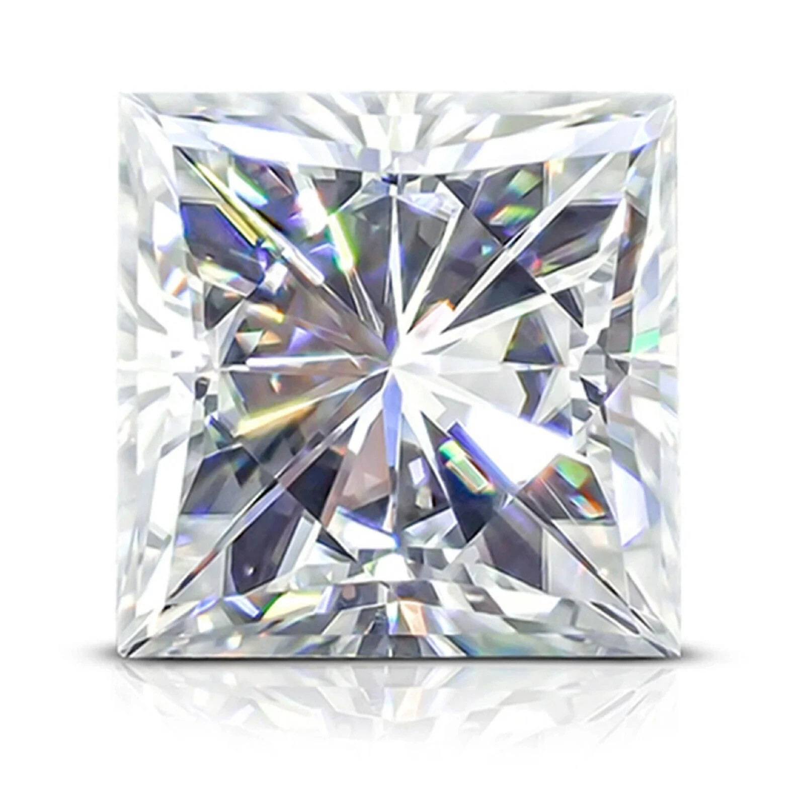Princess Cut Diamond Stone Square Loose Stone 1.00 Ct To 6.00 Ct