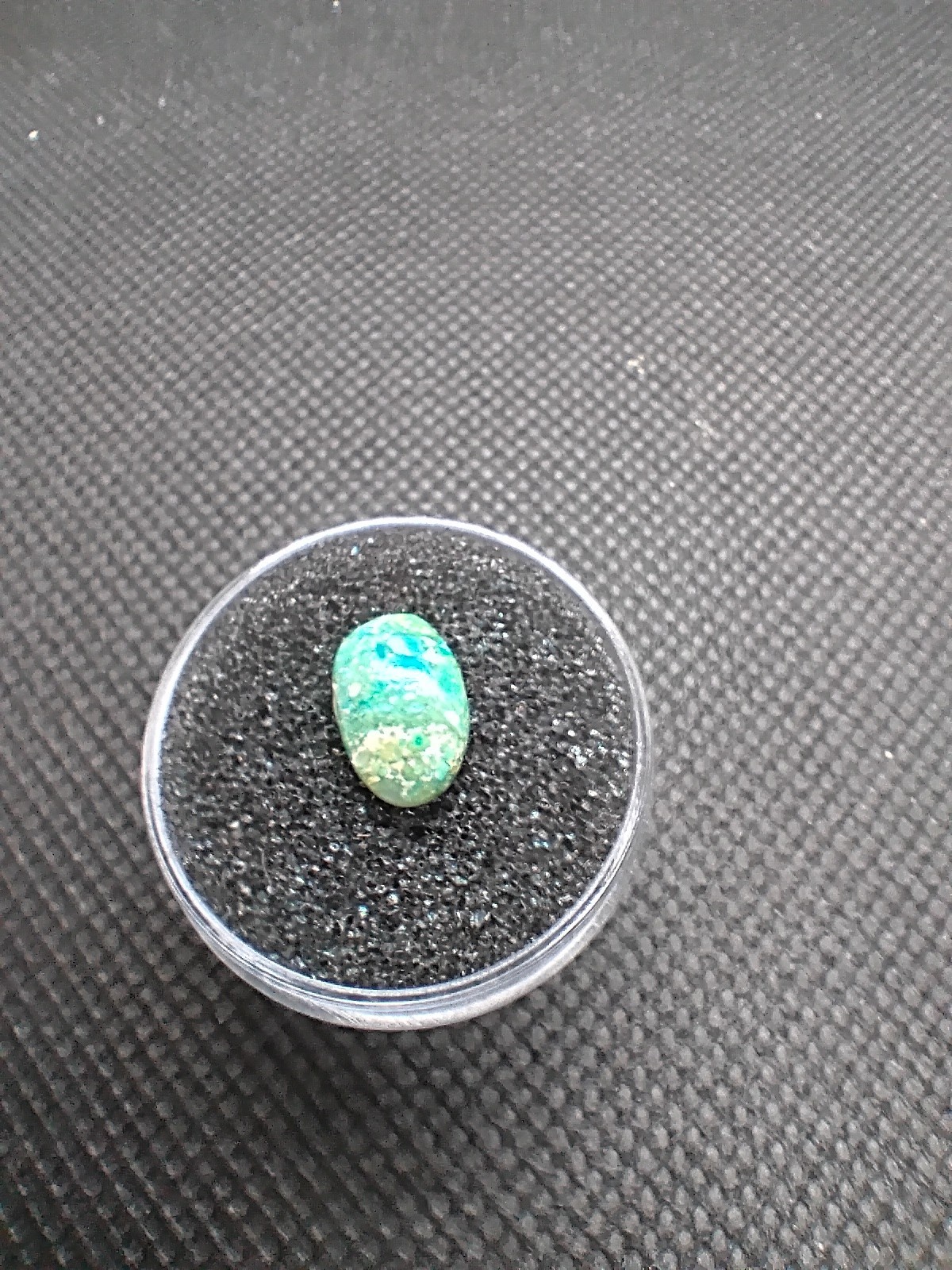 Turquoise Blue Peruvian Opal Cabochon – 1.35 ct, 10.5 × 7 × 3.5 mm