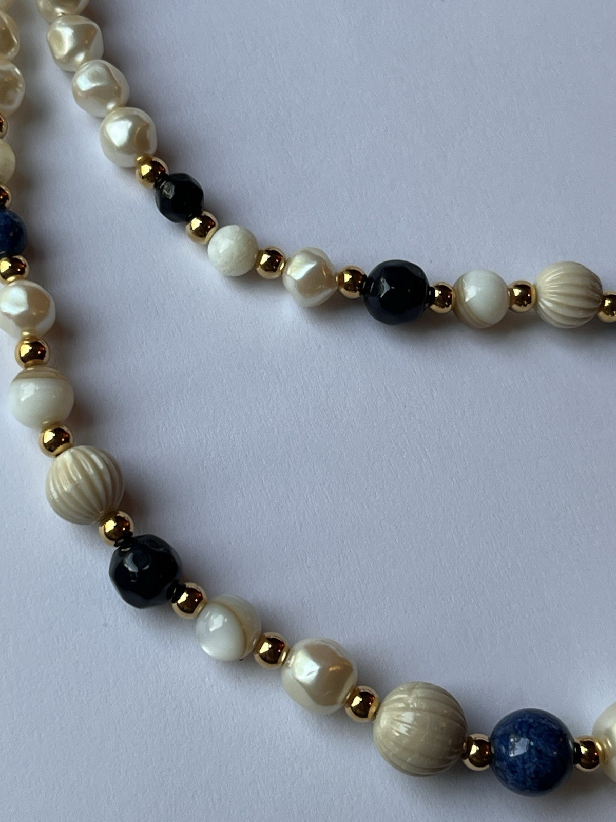 Liz Claiborne vintage double-strand necklace