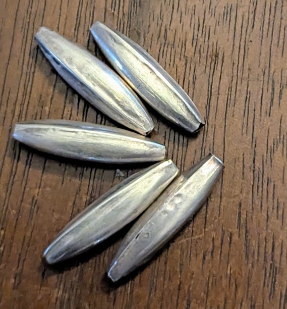 Native American Salvaged Navajo Melon Sterling Silver Bench Beads 20mm 72 Avail