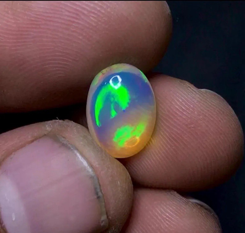 13×9.5×6.5 mm Natural Welo Ethiopian Opal Cabochon Loose GemstoneNS-188