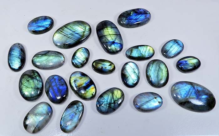 Natural Multi Flash Labradorite loose Cabochon Oval Gemstone Wholesale Lot