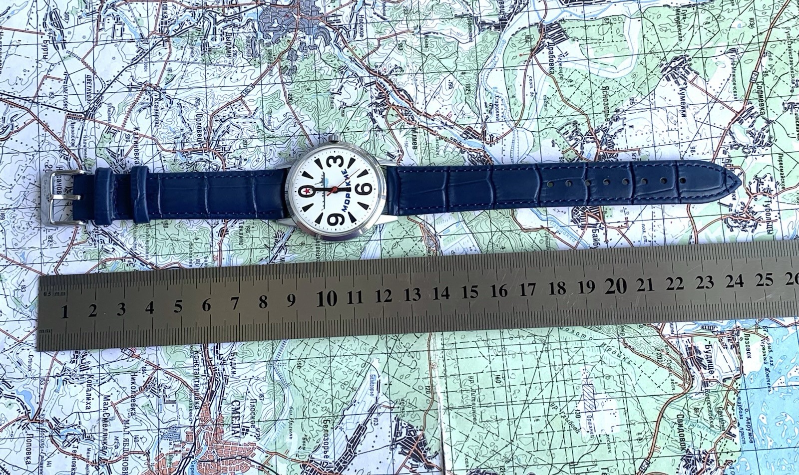 Raketa Big Zero Morskie Custom Watch Serviced USSR Raketa 2609HA Steel 36mm