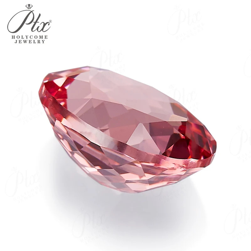 Lab Grown Padparadscha Sapphire Oval Shape Loose Gemstone AGL Selectable Beads