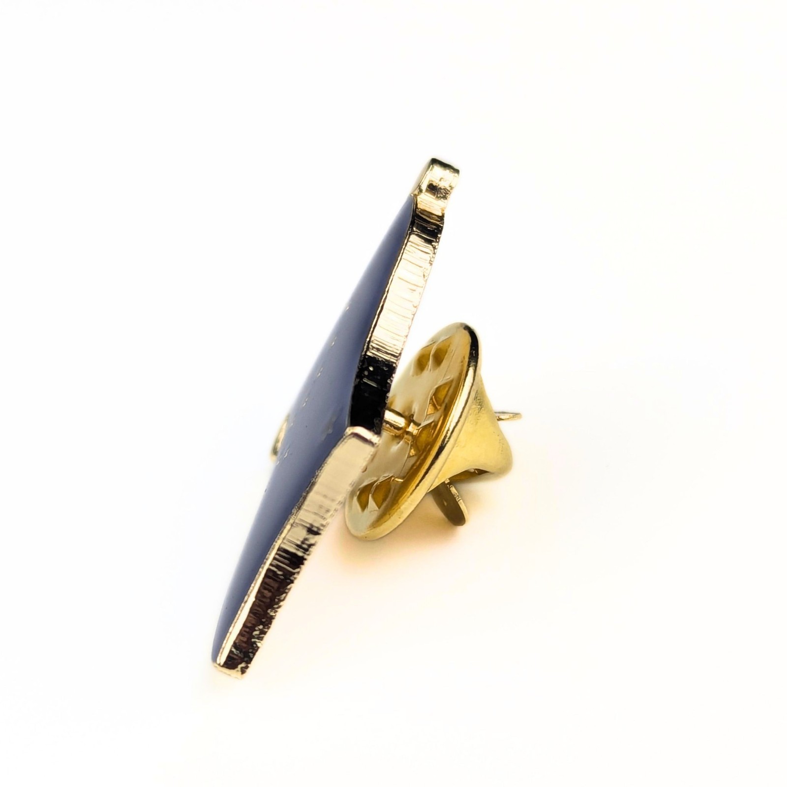 Alaska State Flag Lapel Pin; Die-Struck Steel Alloy