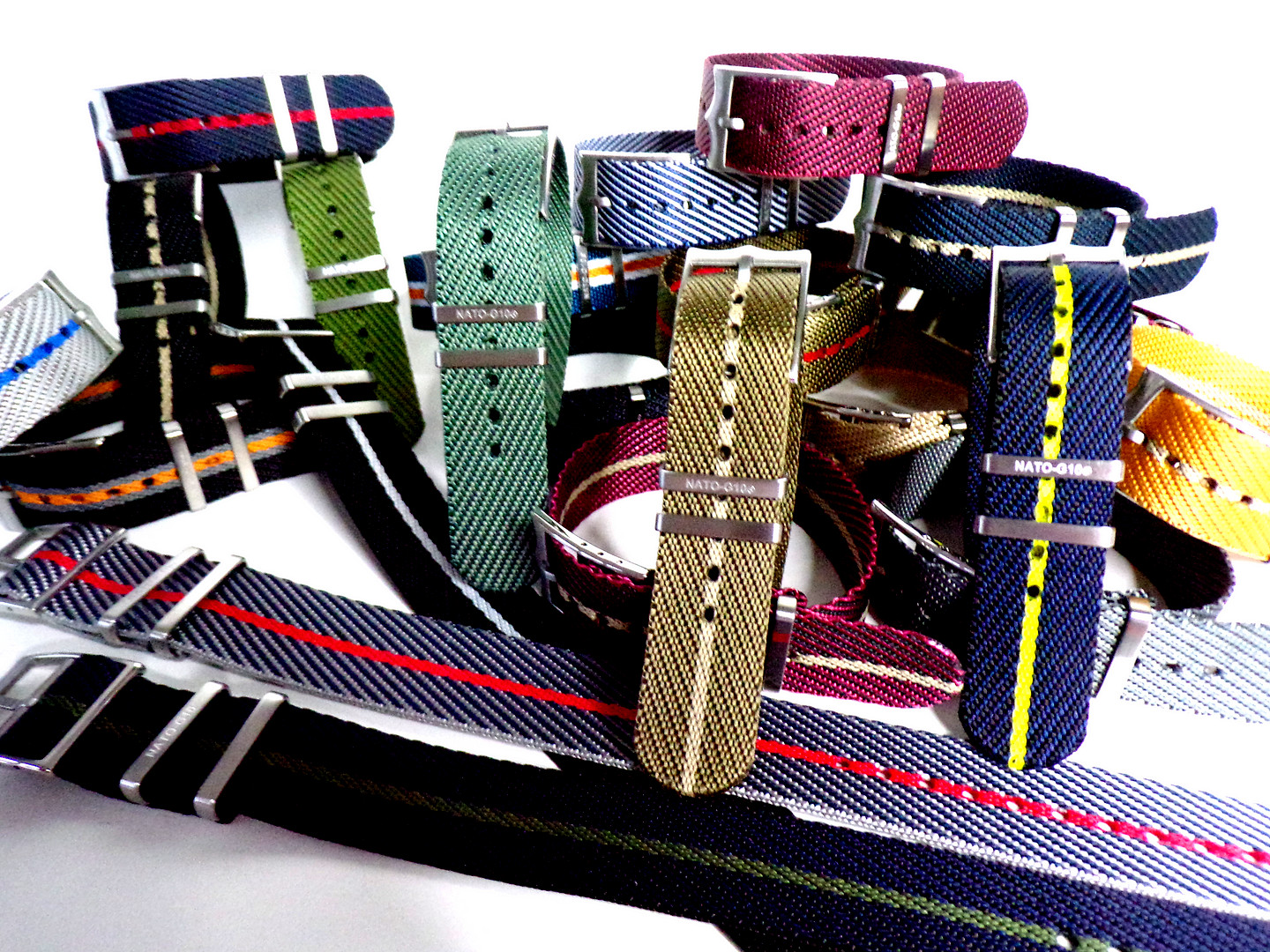 NATO ® 1pc Single Pass Twill Slant nylon RAF watch band Military strap IW SUISSE