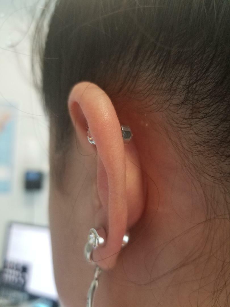 Earrings Magnetic with Double Side Steel Press Fit Cubic Zirconia Sold as a Pair