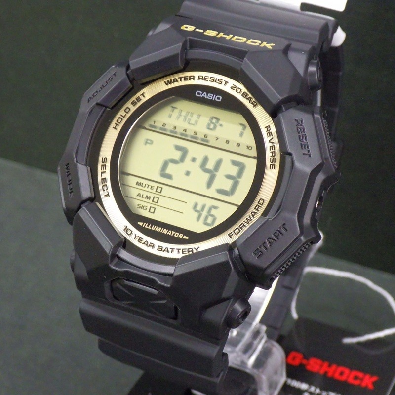 brand new CASIO G SHOCK GD 010GB 1A9JF Black and Gold Series shock resistant str