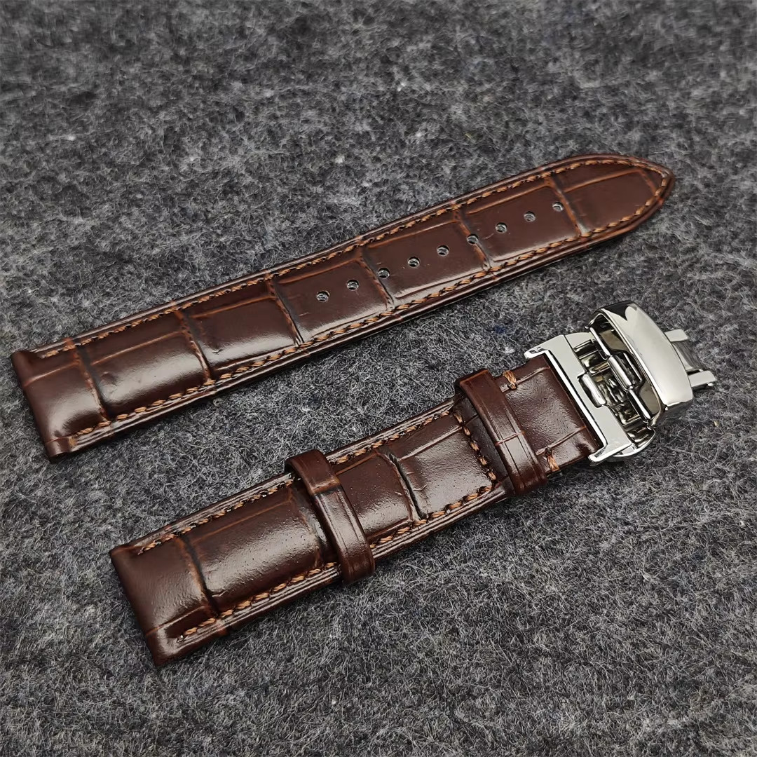 39Mm Watch Case Butterfly Double Buckle Leather Strap Fit 31Mm Dial Modification