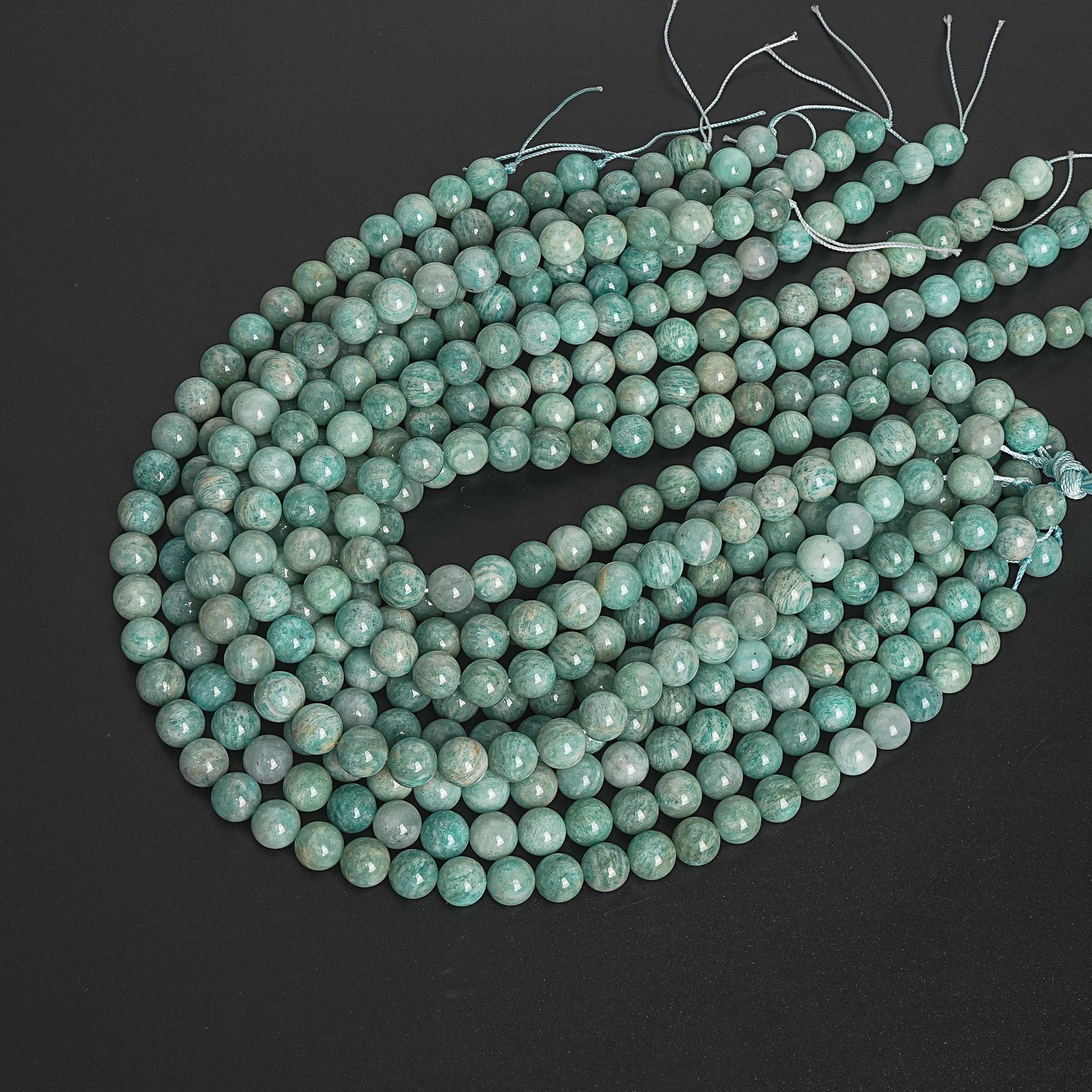 Blue Green Amazonite Beads Natural Gemstone Round Loose Beads 4MM 6MM 8MM 10MM