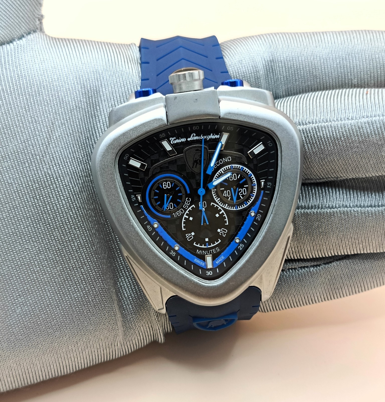 Amazing Tonino Lamborghini Chronograph Black Dial Refurbished Men’s Wrist Watch