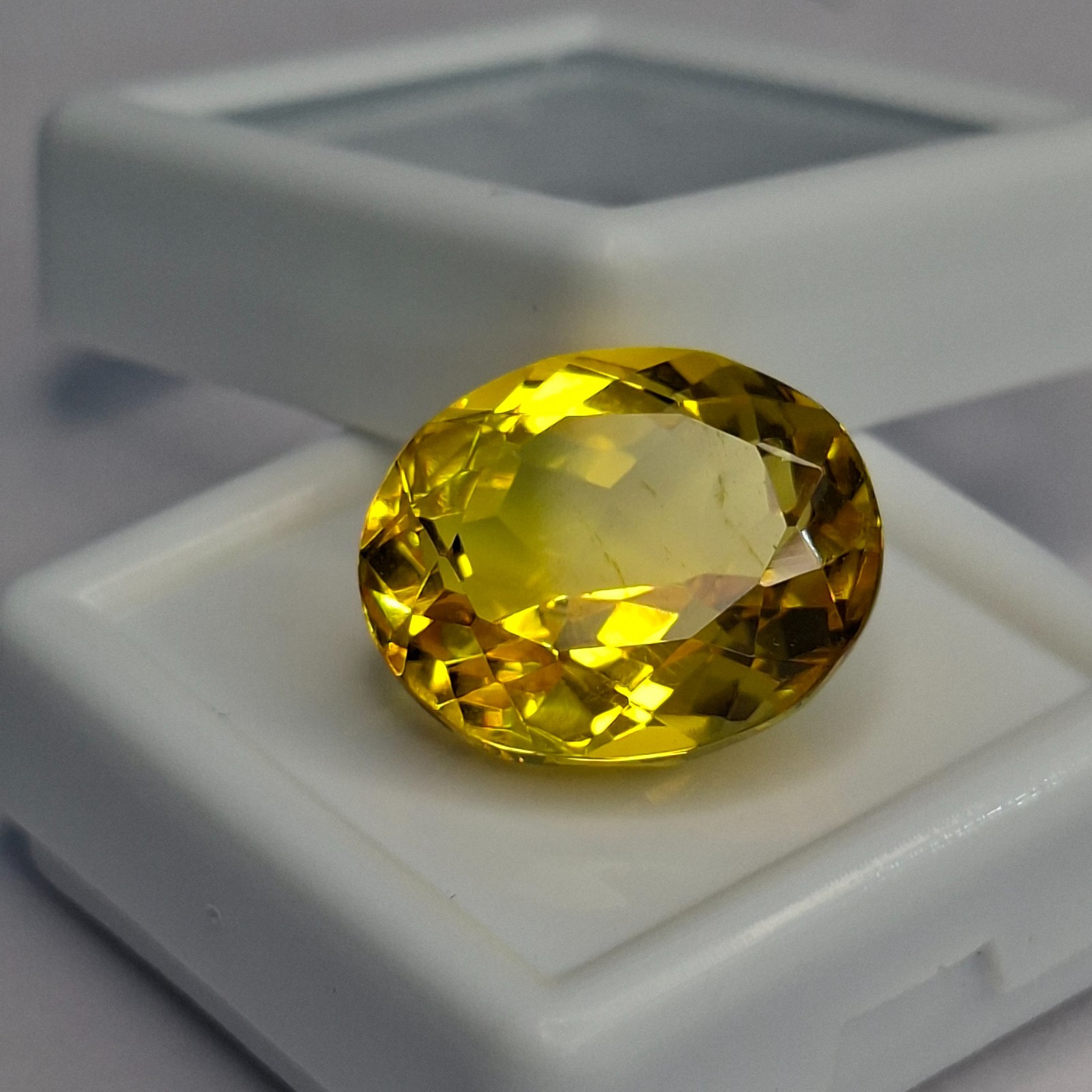 Real Yellow Natural Sapphire Oval Shape 11-13 Ct Certified Loose Gemstone GB021