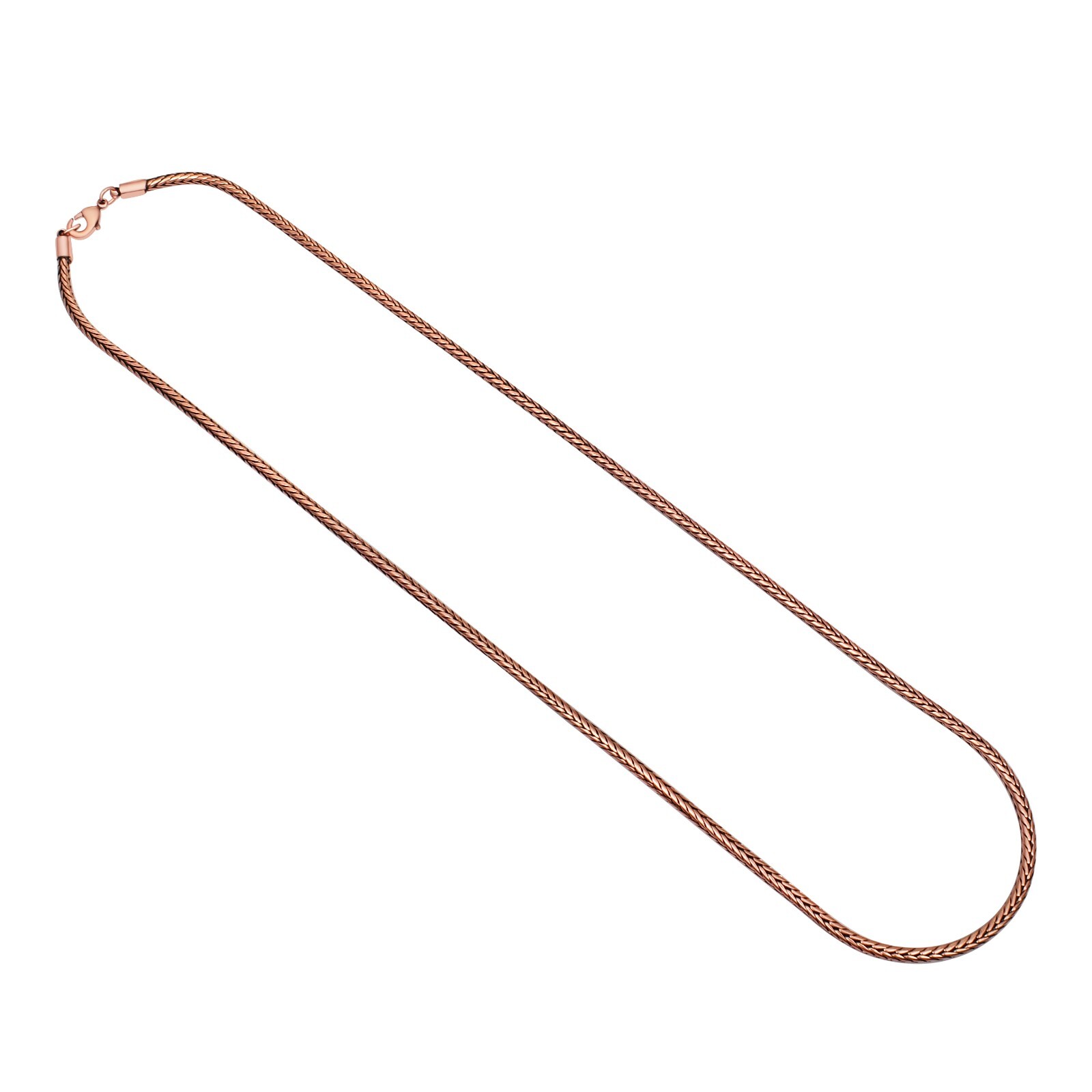 Pure Copper Wheat Chain 100% Oxidized Handmade Necklace Gift For Jewelry RJ-015