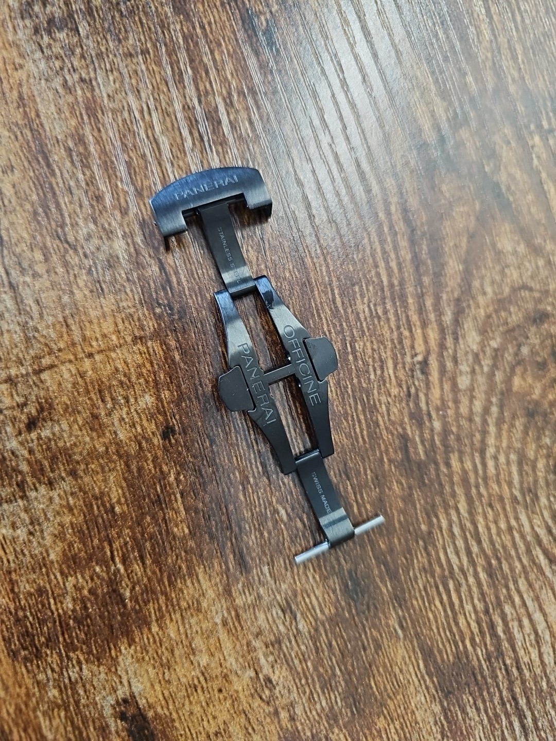 PANERAI WATCH OEM 22MM PVD BLACK FOLDING DEPLOYANT / DEPLOYMENT BUCKLE PAV00724