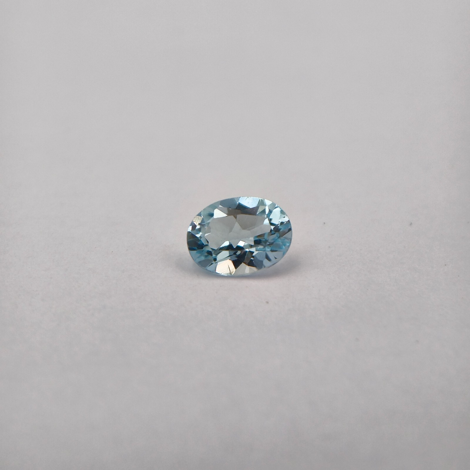 1.30 Ct Natural Blue Topaz Gemstone Oval Step Cut Blue 7.9x6x3.8 mm Brazil