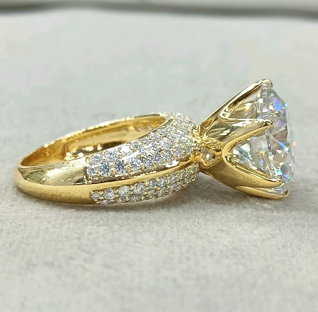 9 Ct Certified Treated Desinger White Diamond Promise Ring In 925 Silver