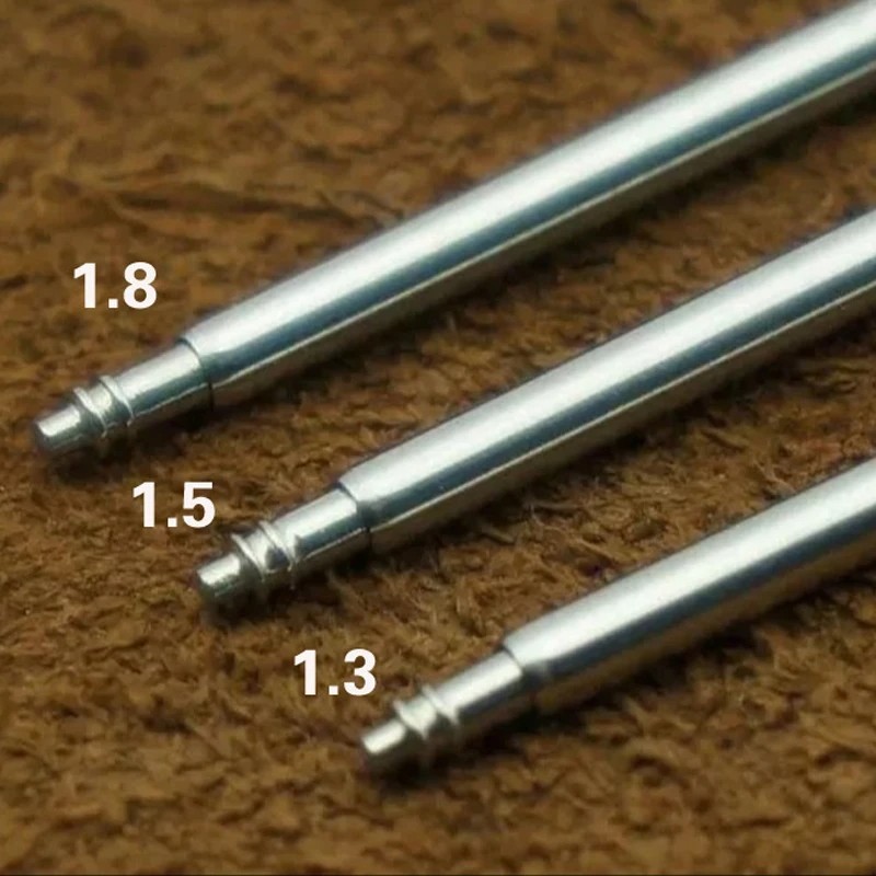 10 pcs Watch Spring Bar Pins Watchband Stainless Steel -Diameter 1.5mm or 1.8mm