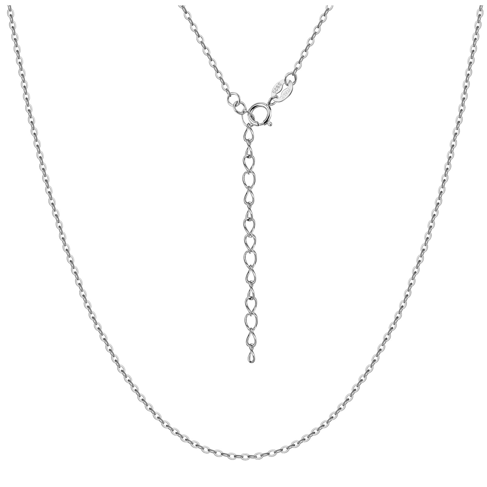 Sterling Silver Rolo Chain 20 inch 1mm Width Womens Mens Ginger Lyne Collection