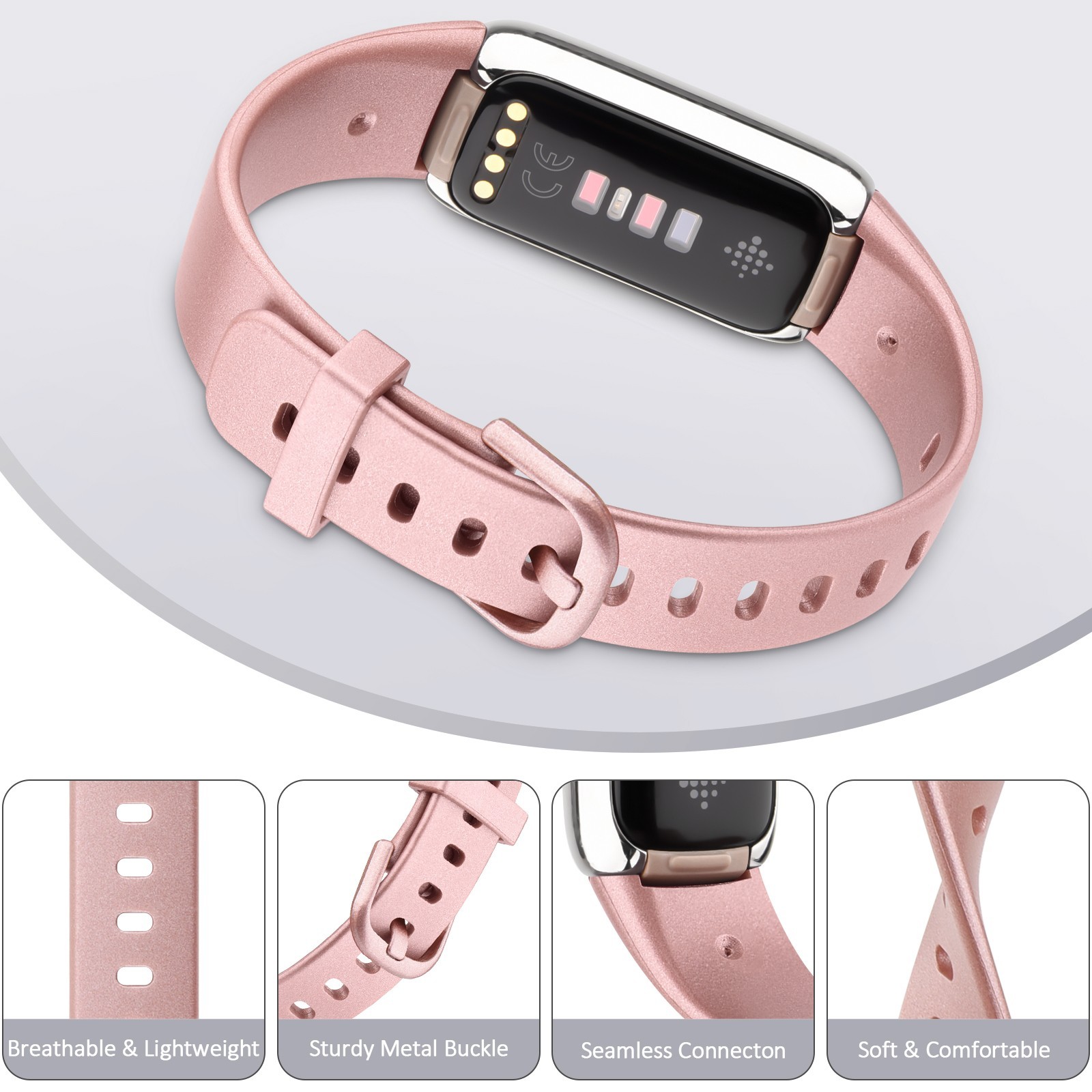 For Fitbit Inspire 3 Silicone Strap Replacement Bracelet Band Wristwatch strap