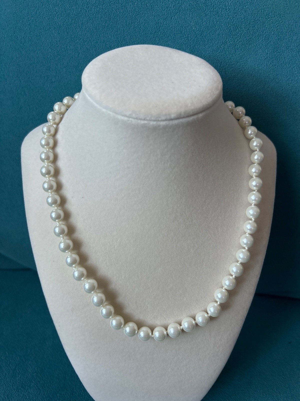 Handcrafted 3 Strand Authentic White South Sea Akoya Shell Pearl Necklace