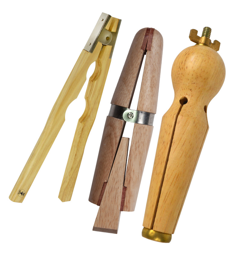 Wooden Ring Clamp Kit: 6″ Hardwood Ring Clamp, Ring Holding Vise Clamp Pliers, a