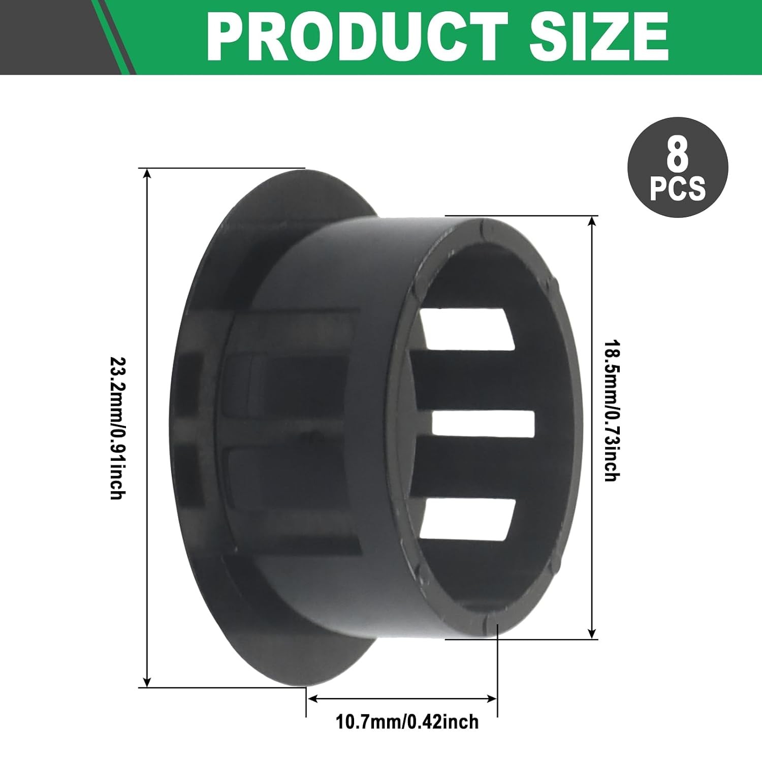 Plastic Hole Plugs, Flush Type, Panel Snap in Locking, Round Hole Cover, Cabinet