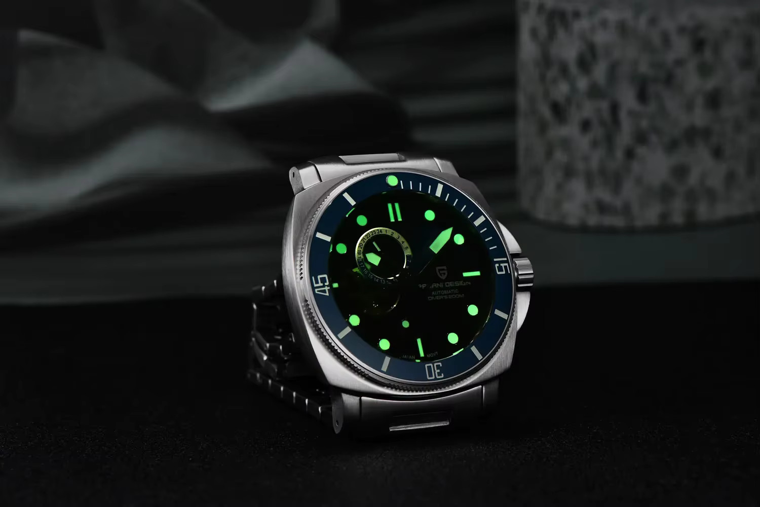 43MM Men’s Automatic Mechanical Watch NH39 200M 20ATM Waterproof Sapphire glass