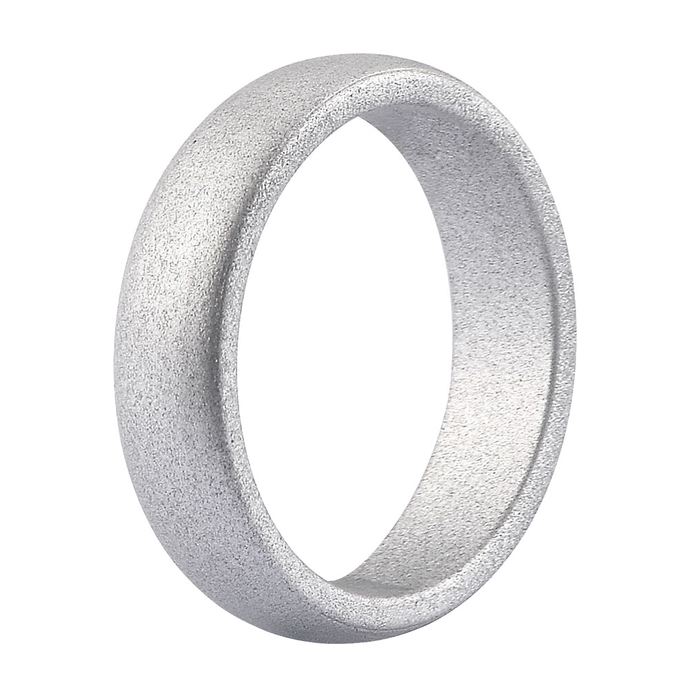 1PC Silver Gold Coppery Silicone Wedding Ring Rubber Engagement Band Size 4-10#