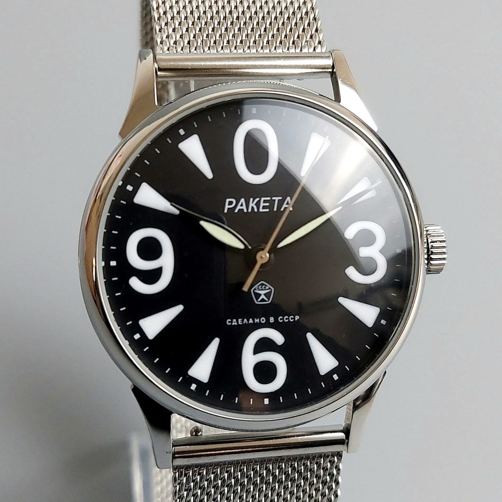 Raketa Vintage Wristwatch BIG ZERO Soviet Mechanical Men’s Wrist Watch
