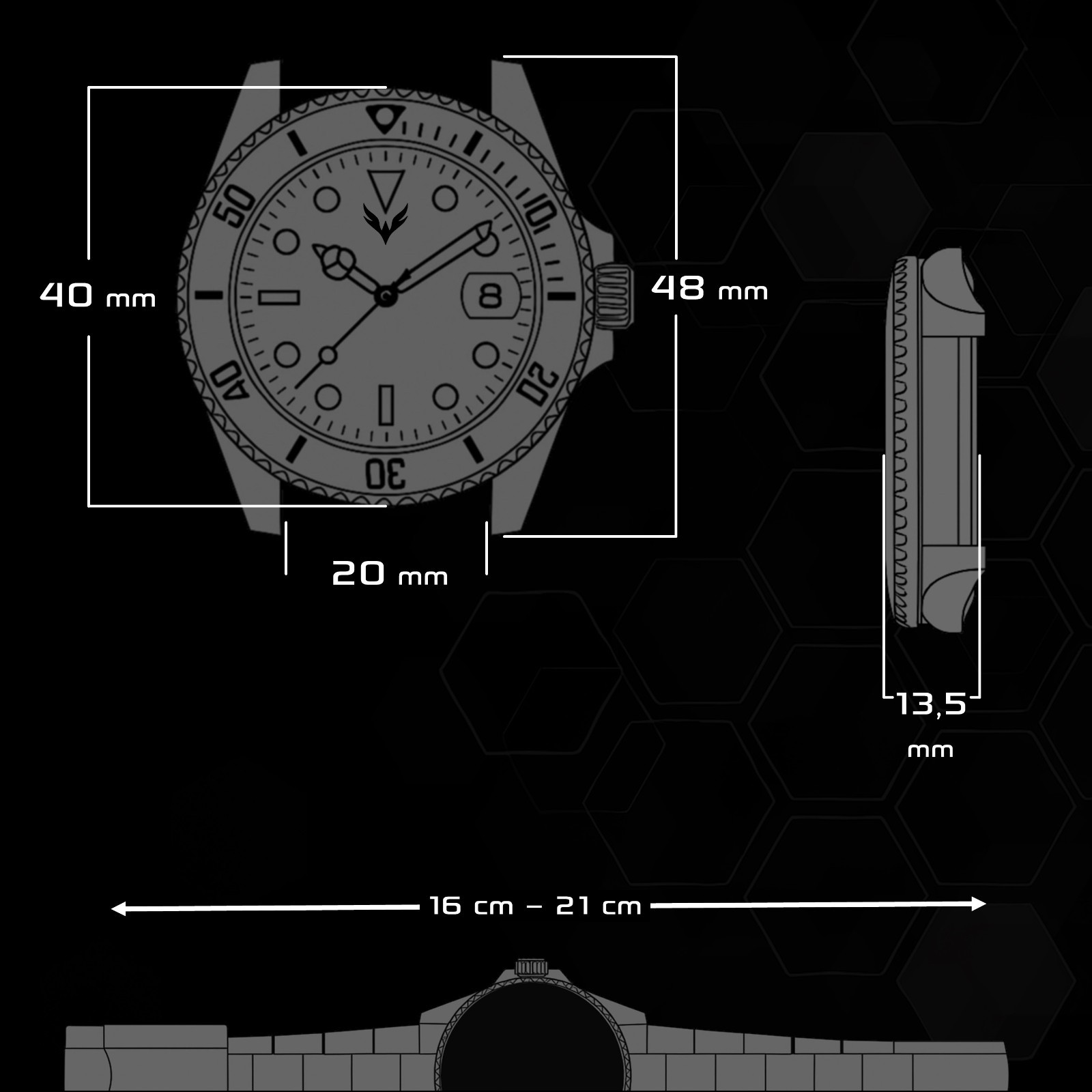 Fenice Subtrack SEA Automatic Watch 10ATM Miyota 21 Jewels 2020-Now